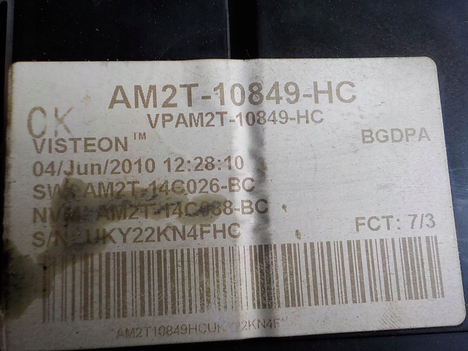 Ford Mondeo IV Mk4 AM2T10849HC Screen Kombiinstrument Tacho